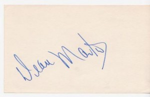 Dean Martin Autograph