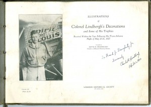 Charles A. Lindbergh Rare Signed Book!