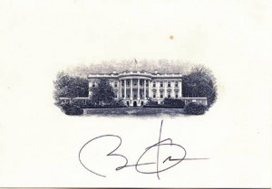 barack obama autograph