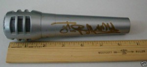 JOHNNY ROTTEN AUTOGRAPHED MICROPHONE JOHNNY ROTTEN AUTOGRAPHED MICROPHONE