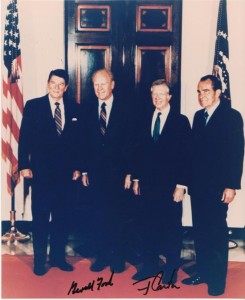 Gerald Ford and Jimmy Carter Signatures