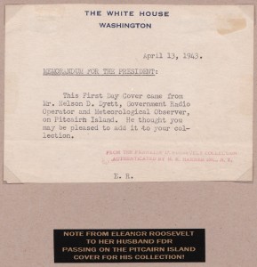 Letter to FDR from Eleanor Wife