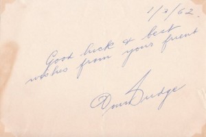 Don Budge Autograph