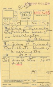 JFK Receipts