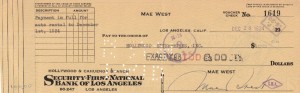 MAE WEST SIGNATURE