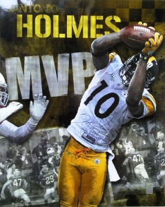 Santonio Holmes Autograph, Superbowl 43