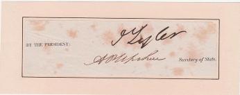 John Tyler Signature